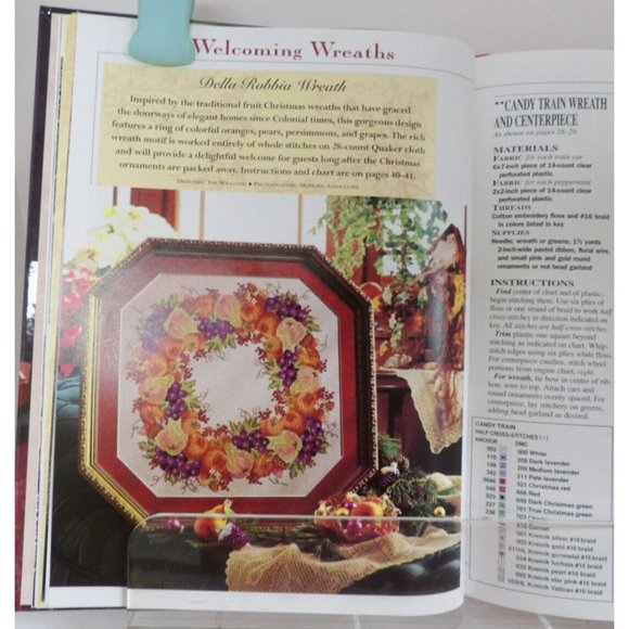 A Cross Stitch Christmas by Better Homes & Gardens "Handmade Treasures" ©1995 - Picture 9 of 16